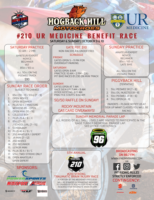 #210Strong UR Benefit Race Weekend