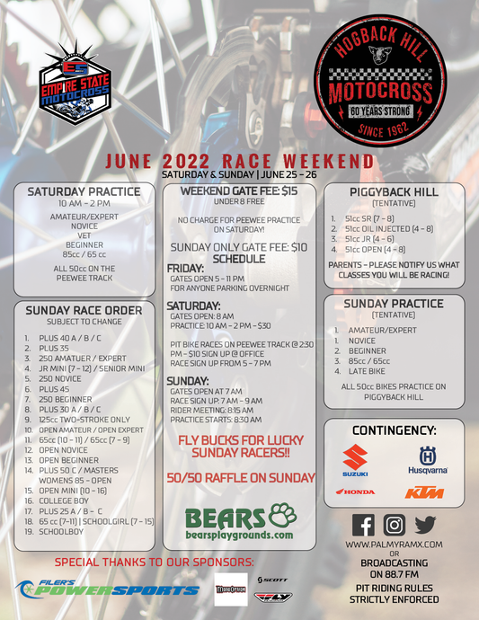 ALERT: June 2022 Race Weekend
